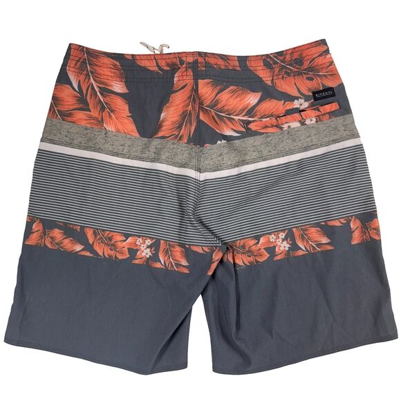 Rip Curl Mirage Board Shorts Men's 34 Floral Stripe Drawstring Beach Surf Swim - Picture 2 of 15